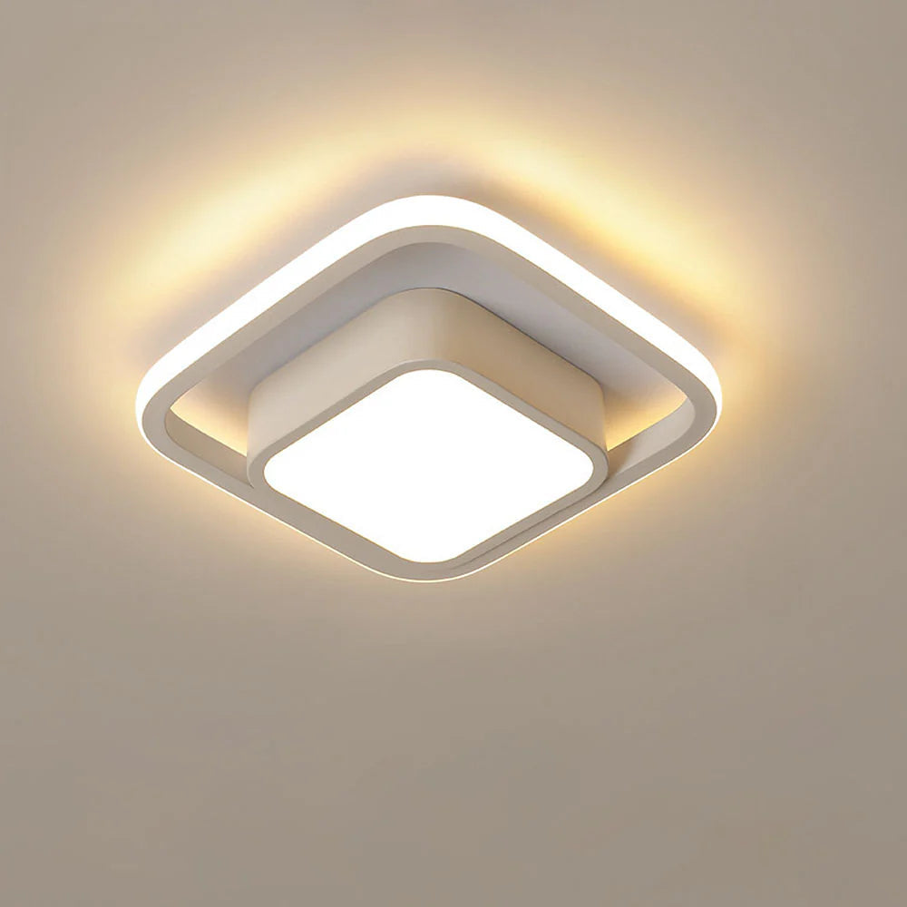 Lampada da soffitto a doppio anello minimalista nordica