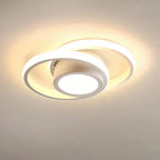 Lampada da soffitto a doppio anello minimalista nordica