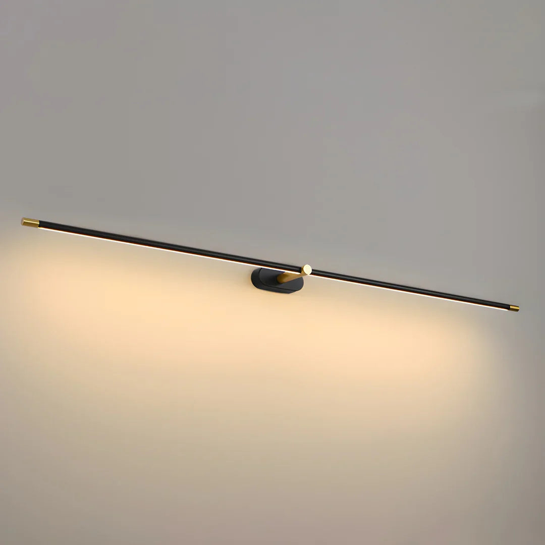 Ivox Lampada da Parete Lineare Minimalista Oro&Nero