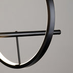 Lustra Lux Lampadario Vetro Bolla Nordico Nero LED