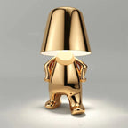Lampada Figurativa Moderna - Misterlamp Decor Oro Seduto