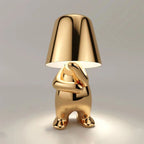 Lampada Figurativa Moderna - Misterlamp Decor Oro Seduto