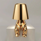 Lampada Figurativa Moderna - Misterlamp Decor Oro Seduto