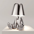 Lampada Figurativa Moderna - Misterlamp Decor Oro Seduto