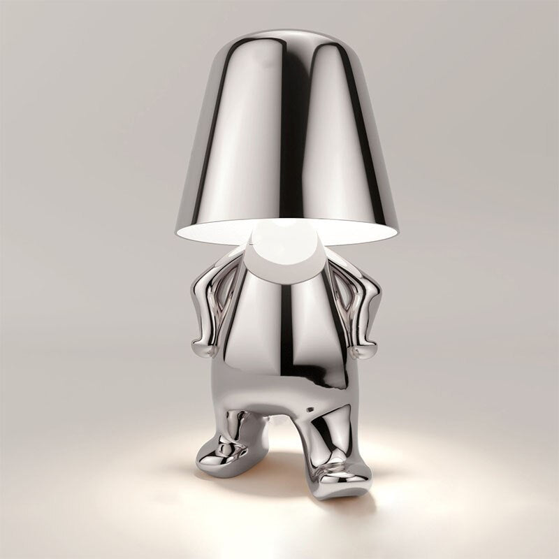 Lampada Figurativa Moderna - Misterlamp Decor Oro Seduto