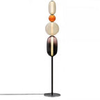 Lampada da Terra LED Dimmabile Moderna - Striscia Sostituibile - Nero/Oro