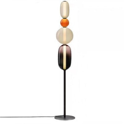 Lampada da Terra LED Dimmabile Moderna - Striscia Sostituibile - Nero/Oro