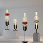 Lampada da Terra LED Dimmabile Moderna - Striscia Sostituibile - Nero/Oro