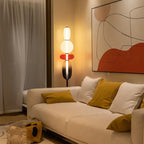 Lampada da Terra LED Dimmabile Moderna - Striscia Sostituibile - Nero/Oro