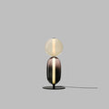 Lampada da Terra LED Dimmabile Moderna - Striscia Sostituibile - Nero/Oro