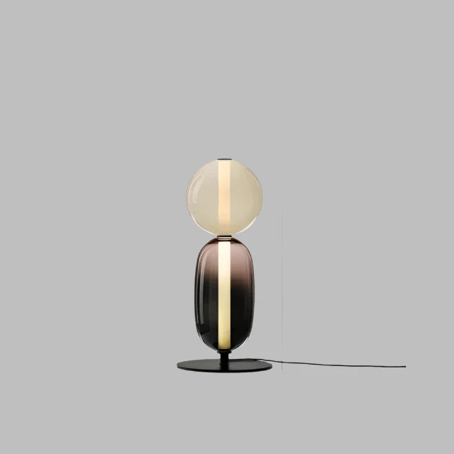 Lampada da Terra LED Dimmabile Moderna - Striscia Sostituibile - Nero/Oro