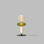 Lampada da Terra LED Dimmabile Moderna - Striscia Sostituibile - Nero/Oro