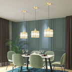 BrilliantGlow Light - Elegante lampada a sospensione in cristallo K9
