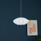 Lampada a Sospensione Moderna con Paralume in Tessuto