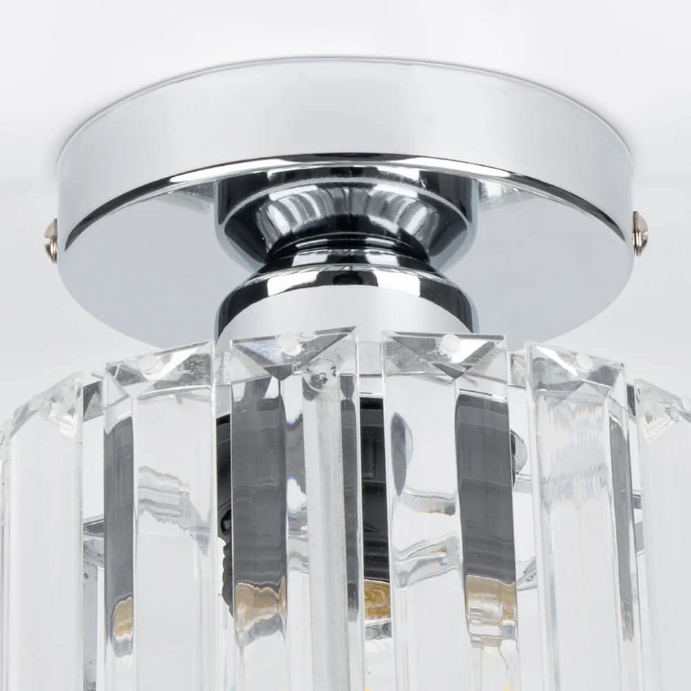 GlareFusion Moderno Lampadario a Soffitto in Vetro Cristallo LED Nordico