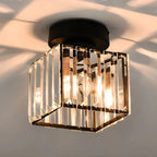 GlareFusion Moderno Lampadario a Soffitto in Vetro Cristallo LED Nordico