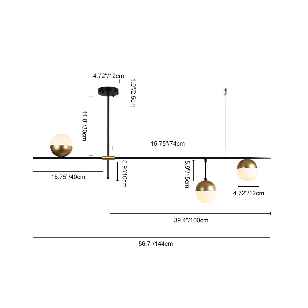 Candelabro Lineare Moderno