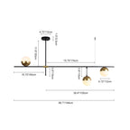 Candelabro Lineare Moderno