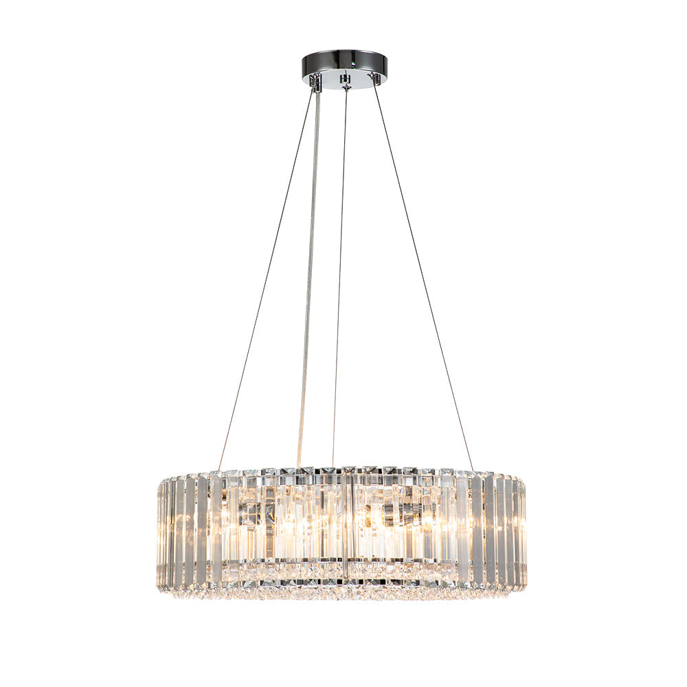 Moderno Lampadario a Sfera in Vetro con 6 Lumi