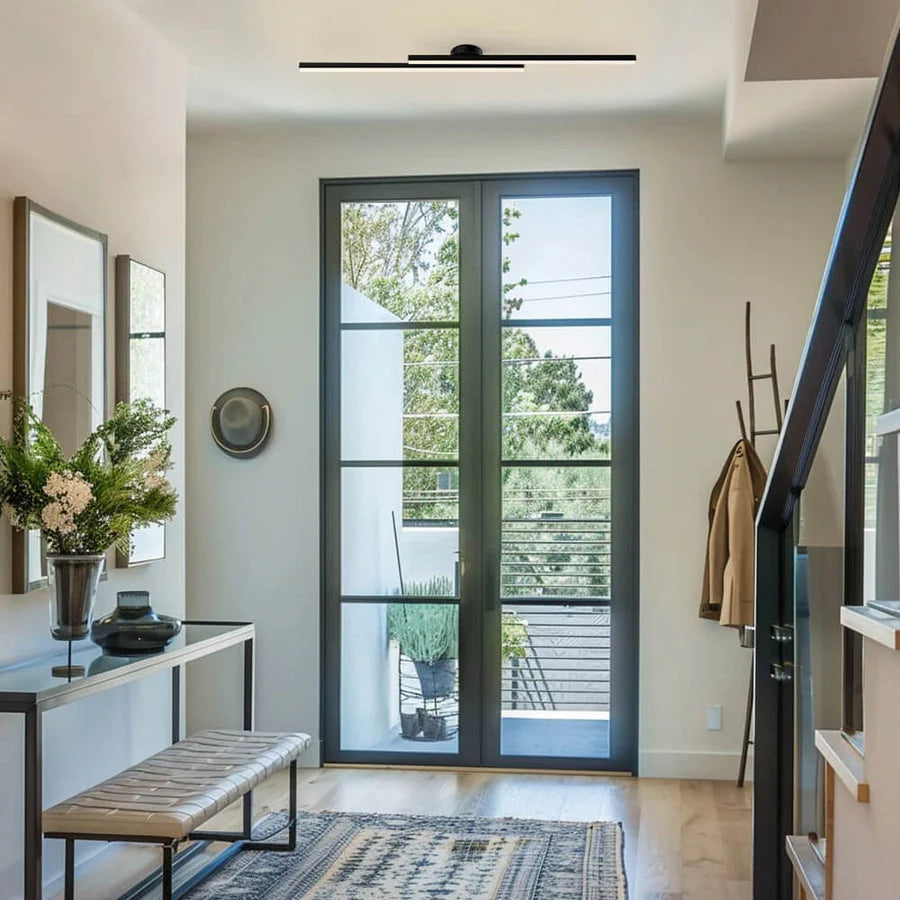 Moderna Lampada da Soffitto in Alluminio a Striscia Lunga