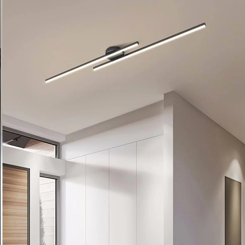 Moderna Lampada da Soffitto in Alluminio a Striscia Lunga
