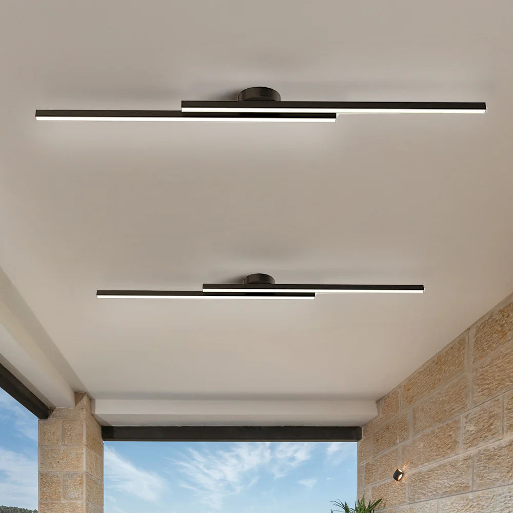 Moderna Lampada da Soffitto in Alluminio a Striscia Lunga