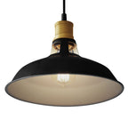 Lampada a Cupola Singola Nera e Rame Moderna