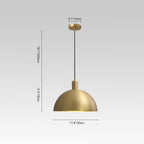 Lampada a Sospensione Industriale in Metallo Stile Mid-Century Modern