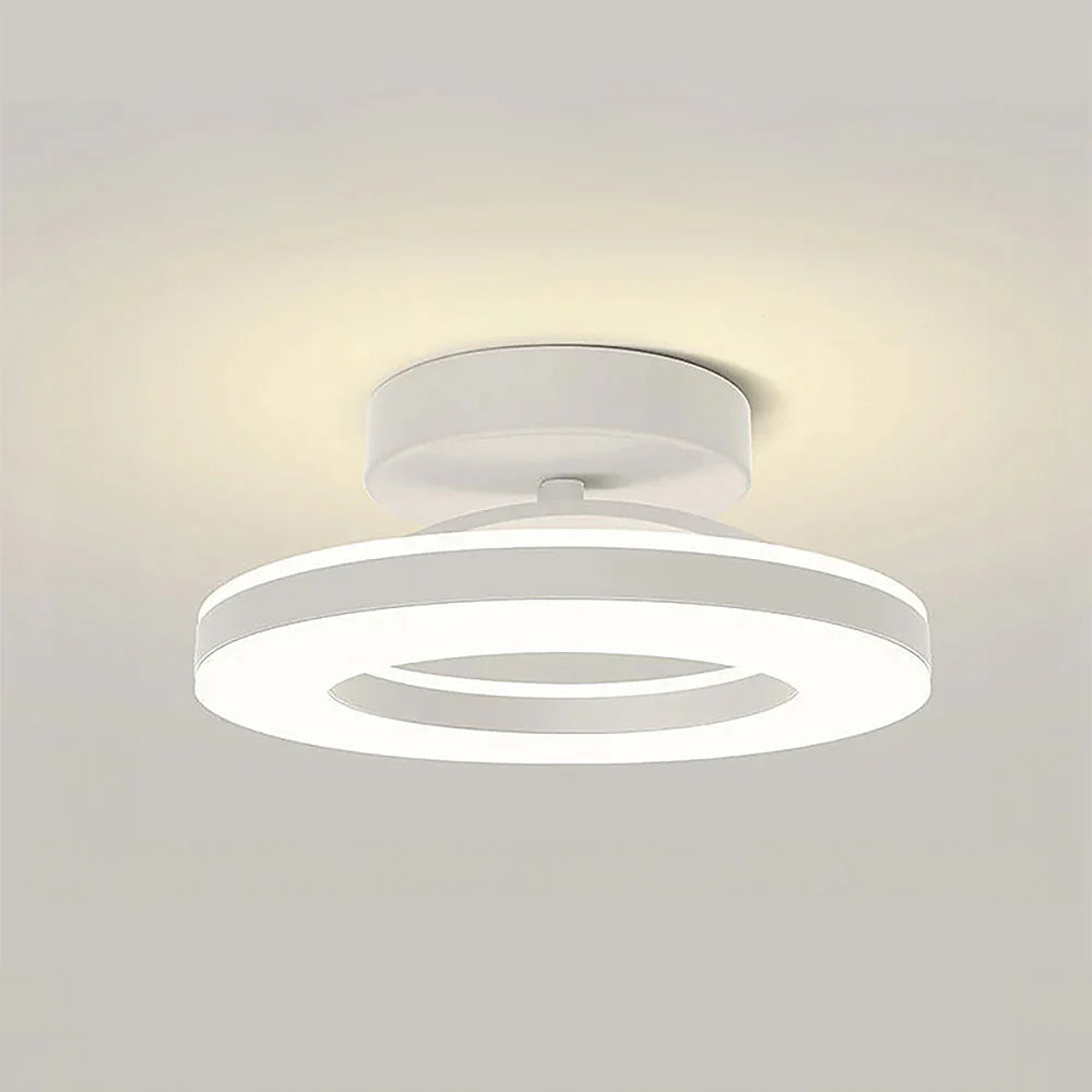 Lampada da soffitto rotonda in ferro moderno chic
