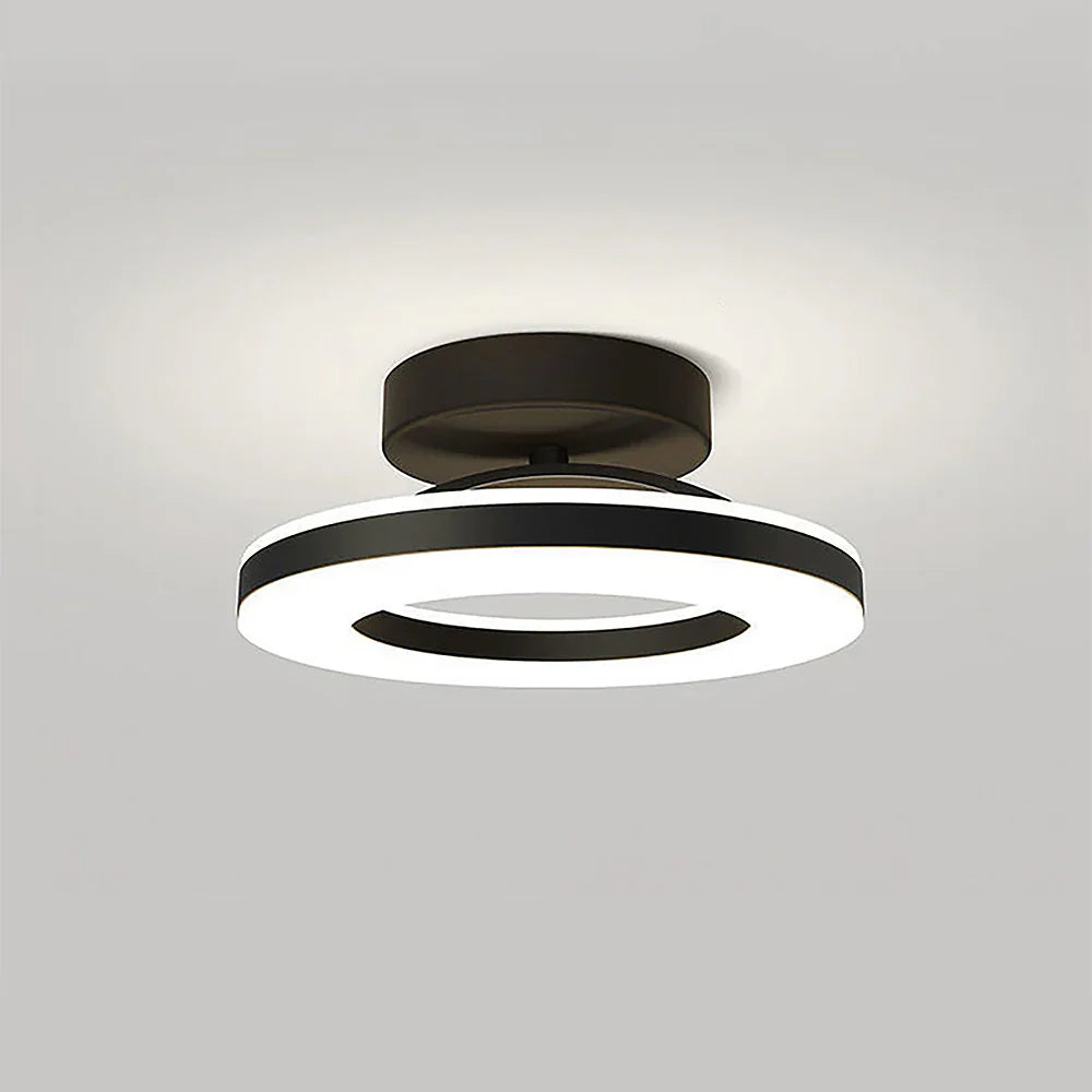 Lampada da soffitto rotonda in ferro moderno chic