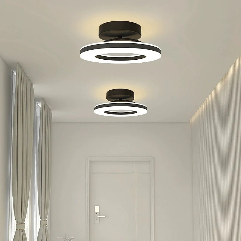 Lampada da soffitto rotonda in ferro moderno chic