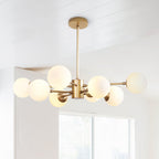 Moderno Lampadario Bubble Sputnik in Stile Mid-Century