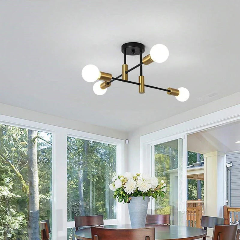 Moderna Luce da Soffitto con Più Lampadine Nordic