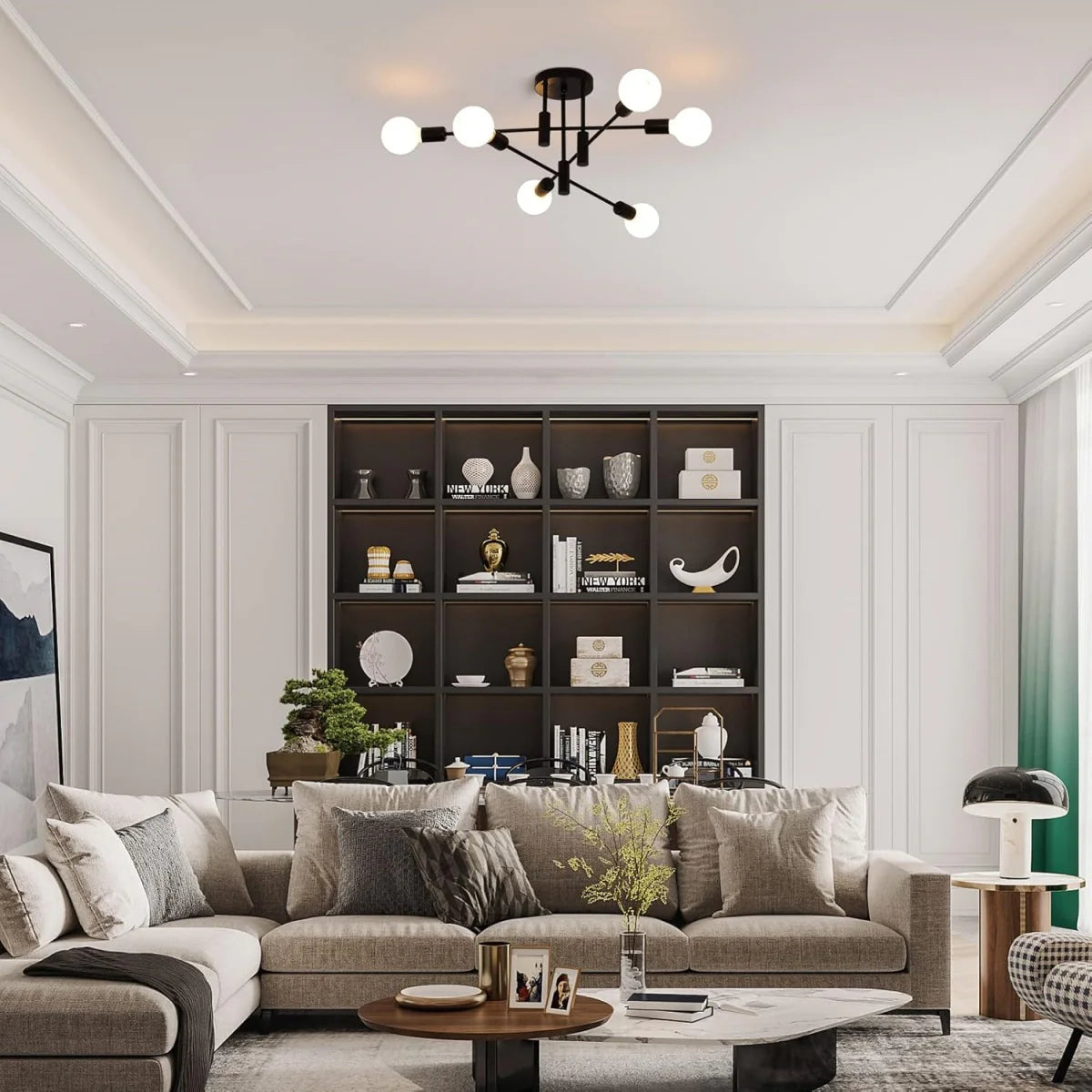 Moderna Luce da Soffitto con Più Lampadine Nordic
