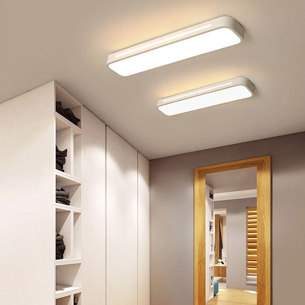 Sottile Lampada da Soffitto LED Nordica Lunga