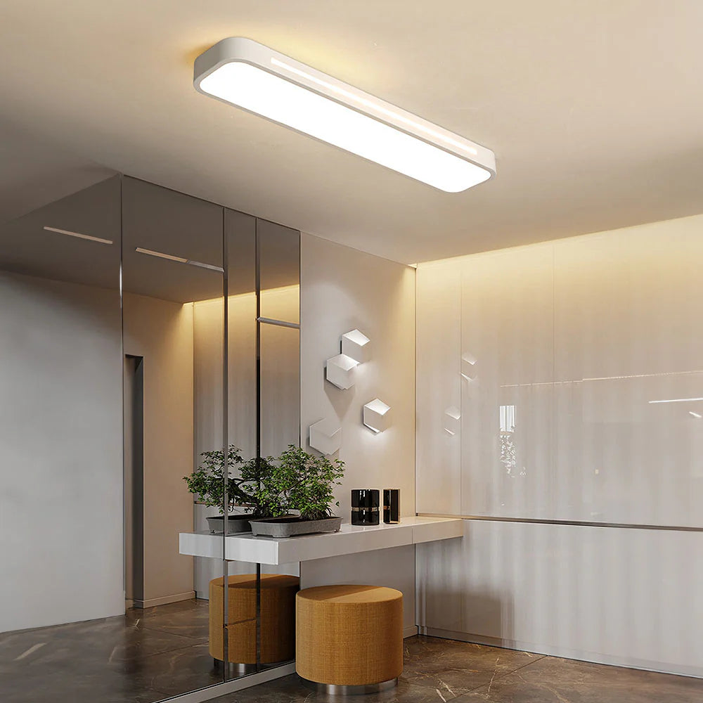 Sottile Lampada da Soffitto LED Nordica Lunga