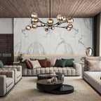 Candelabro Moderno in Vetro Seriva