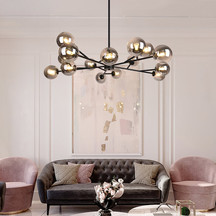 Candelabro Moderno in Vetro Seriva