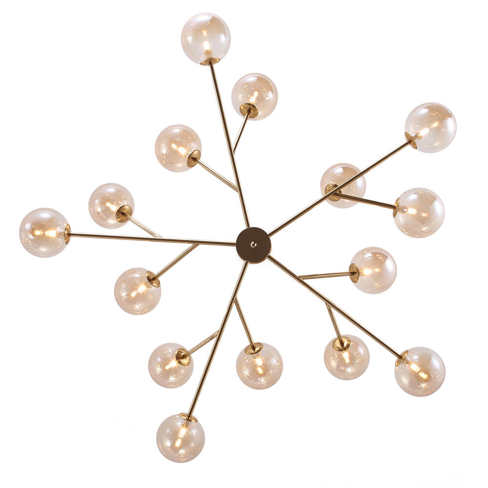 Candelabro Moderno in Vetro Seriva