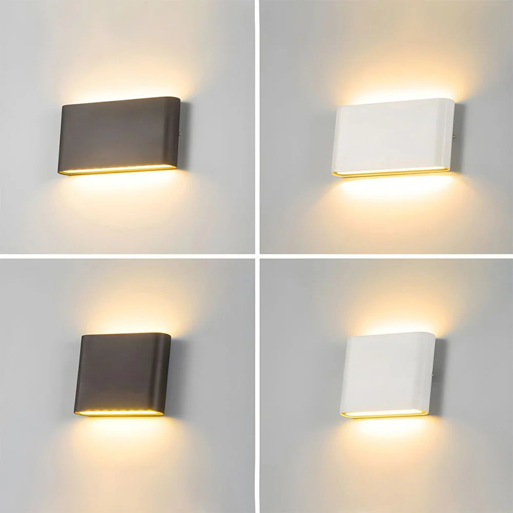 Moderno Applique da Parete Impermeabile a Doppia Testa