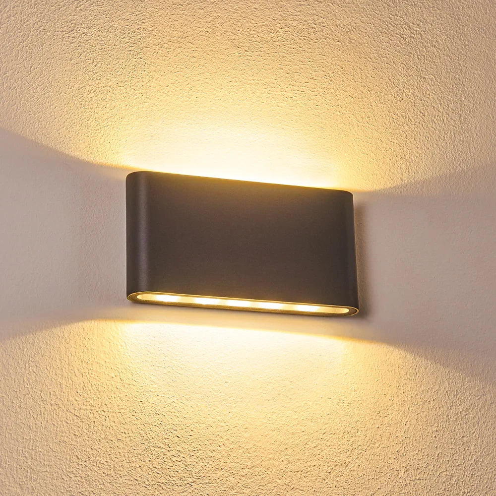 Moderno Applique da Parete Impermeabile a Doppia Testa