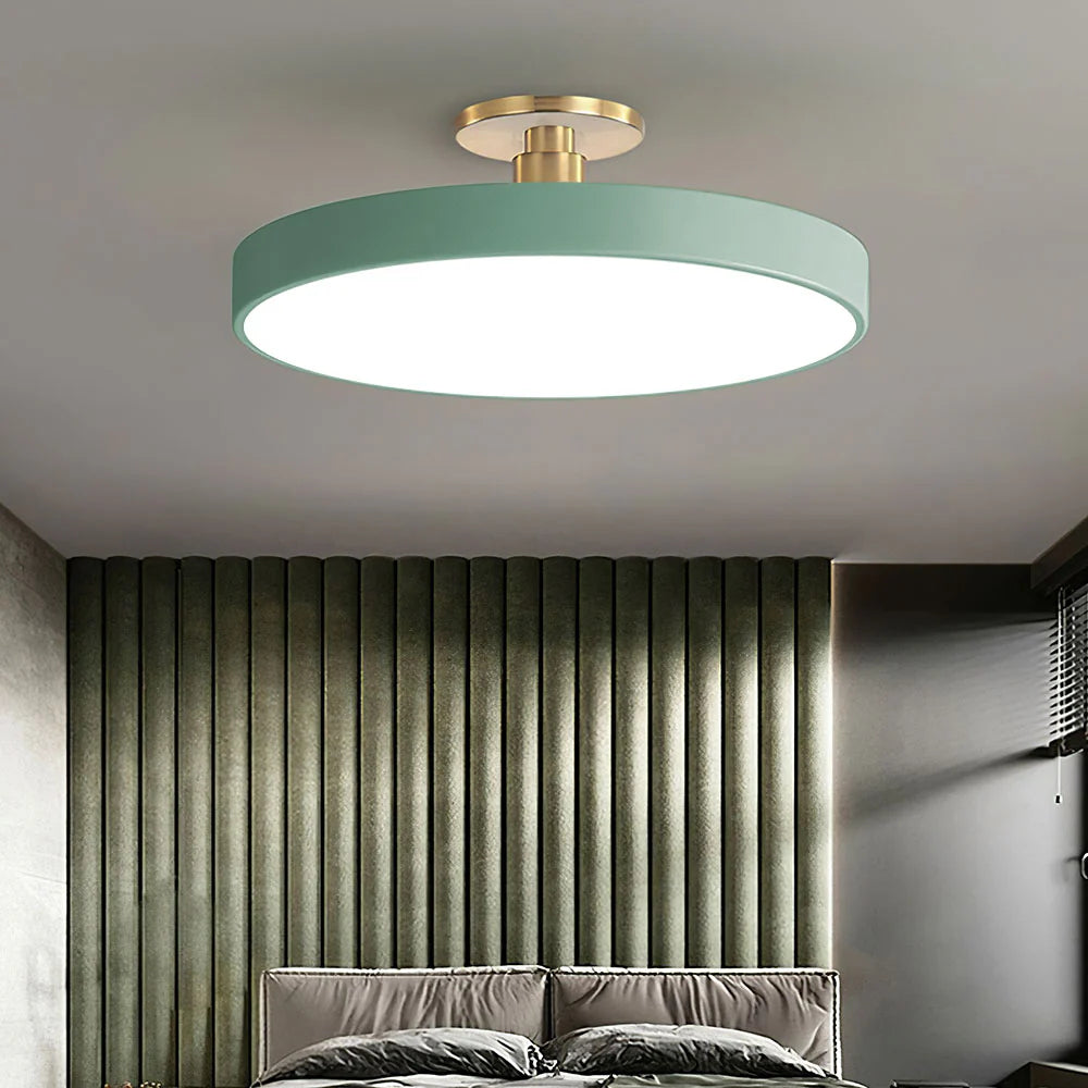 Lampada da soffitto rotonda a incasso nordica