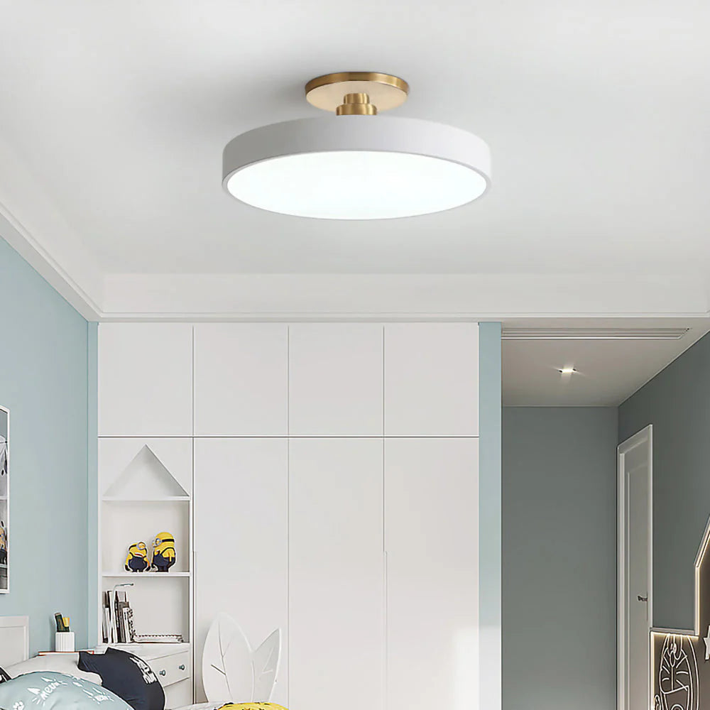 Lampada da soffitto rotonda a incasso nordica