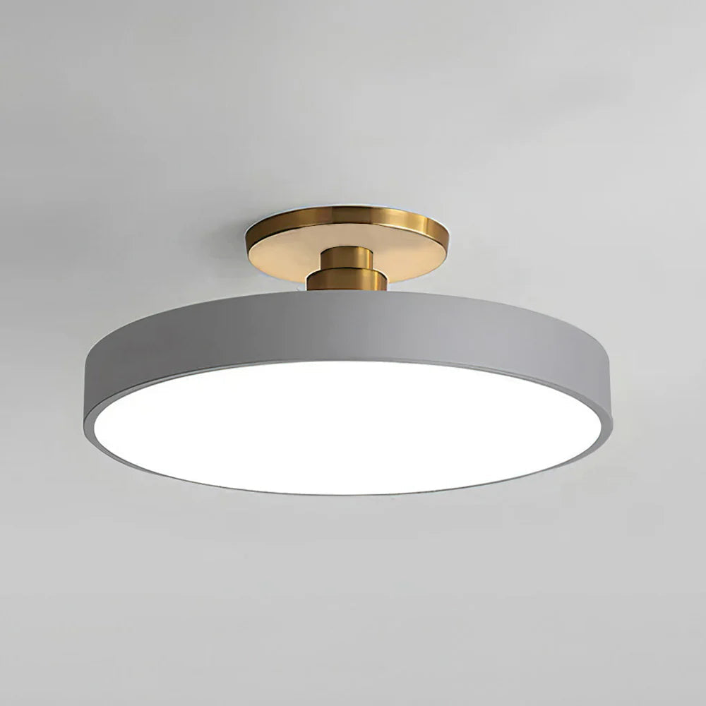 Lampada da soffitto rotonda a incasso nordica