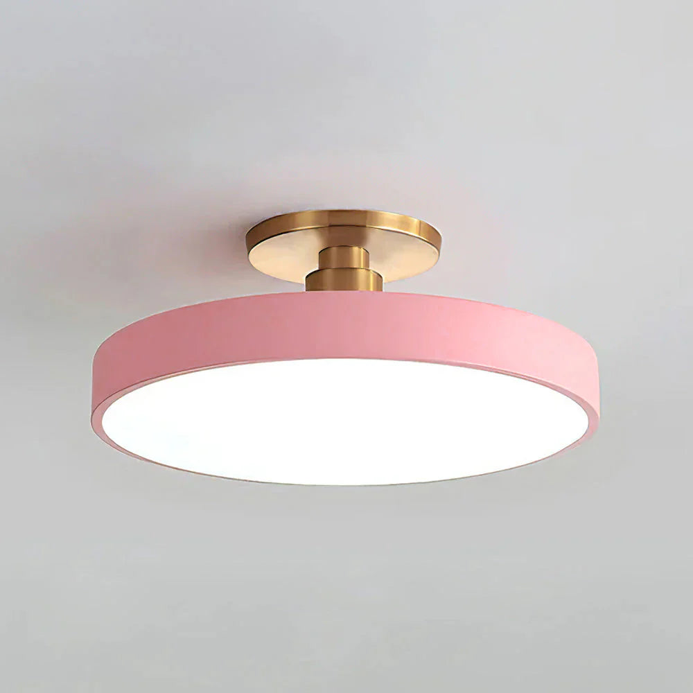 Lampada da soffitto rotonda a incasso nordica