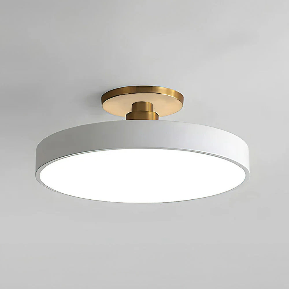 Lampada da soffitto rotonda a incasso nordica