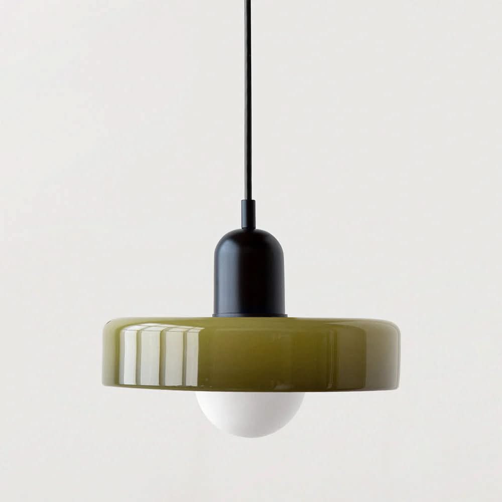 Glarefusion Moderno Lampadario in Vetro LED Stile Bauhaus