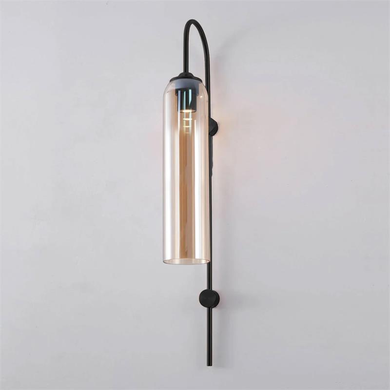 Lampada da Parete Verticale in Vetro Moderna