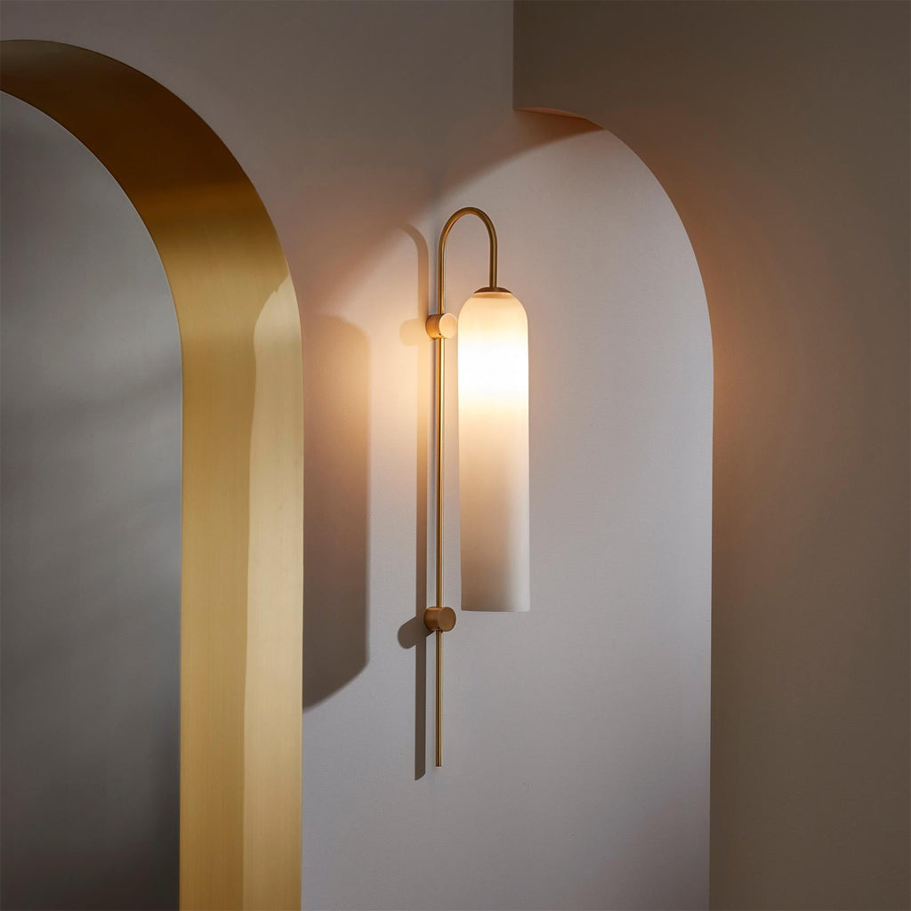 Lampada da Parete Verticale in Vetro Moderna