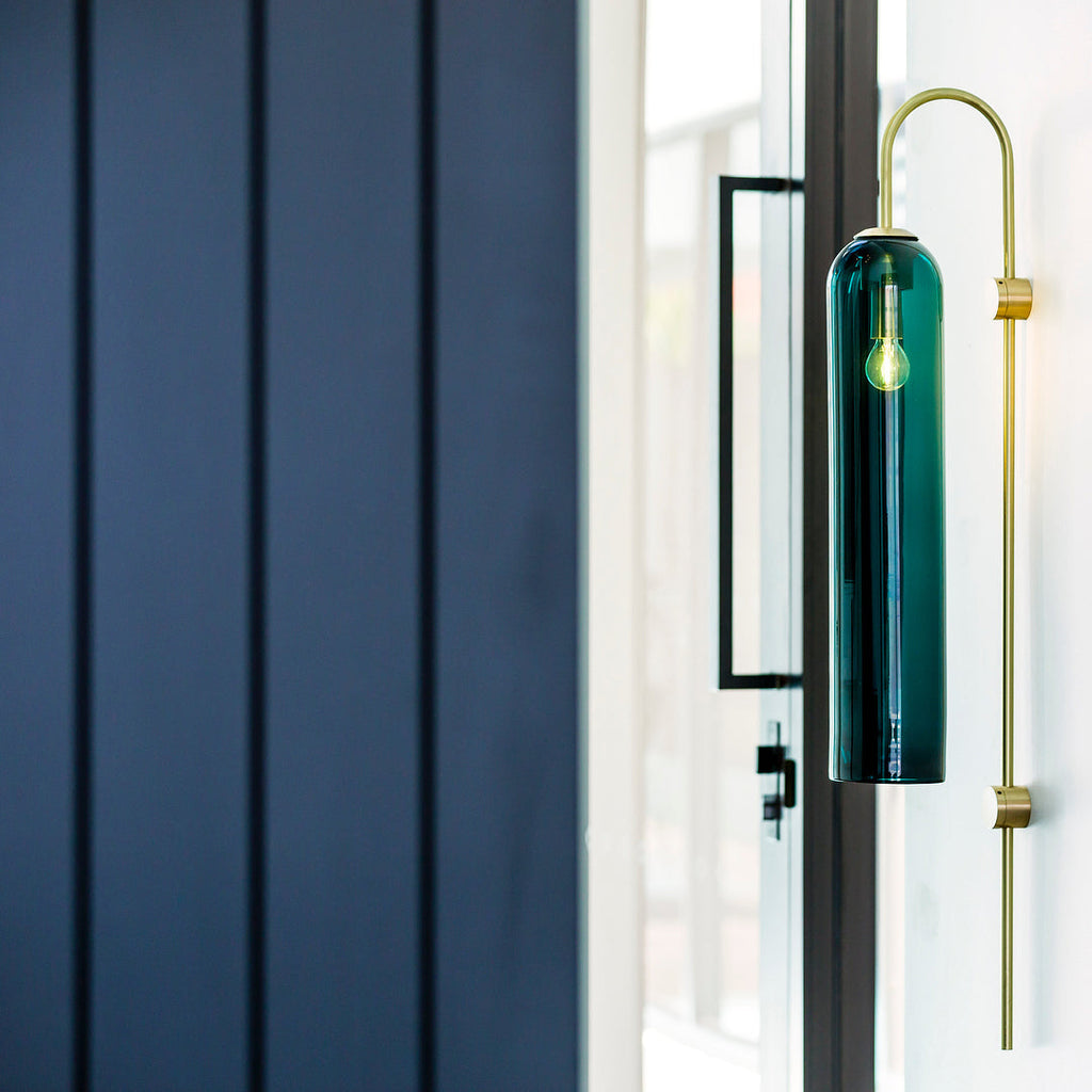 Lampada da Parete Verticale in Vetro Moderna